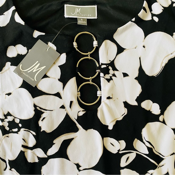 JM Collection dress. Size S. Formal dress. Color block dress Office wear MIDI - Picture 8 of 9